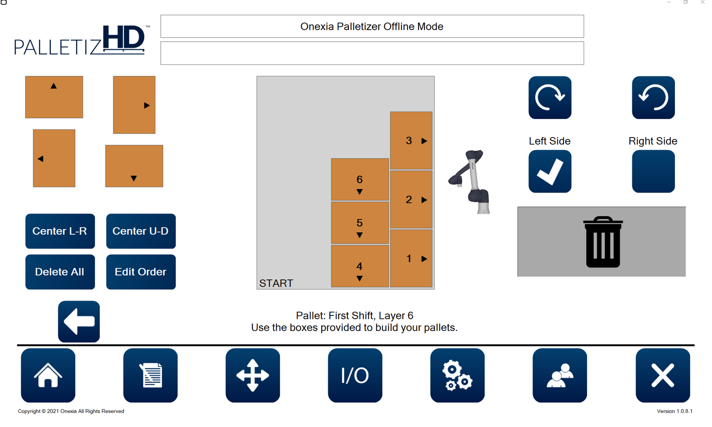Palletizing Software